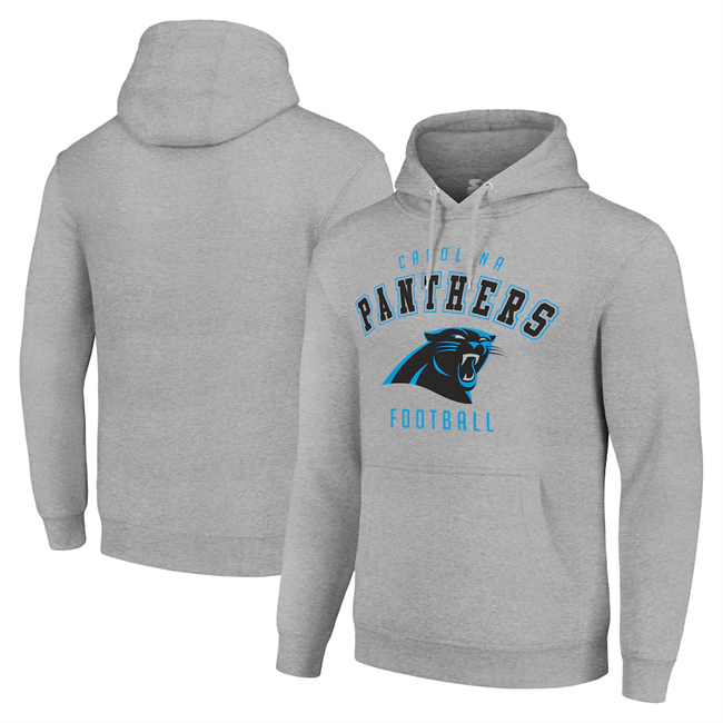 Men's Carolina Panthers Grey Pullover Hoodie